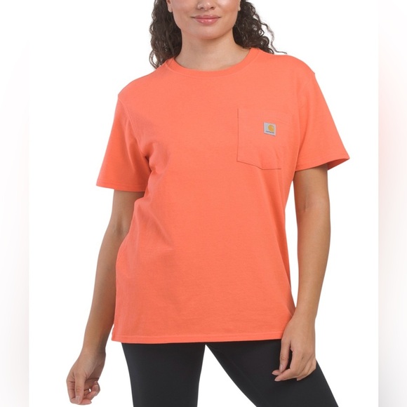 Carhartt Women's Loose Fit T-Shirt Size M Heavyweight Short Sleeves Pocket NWT - Picture 1 of 13